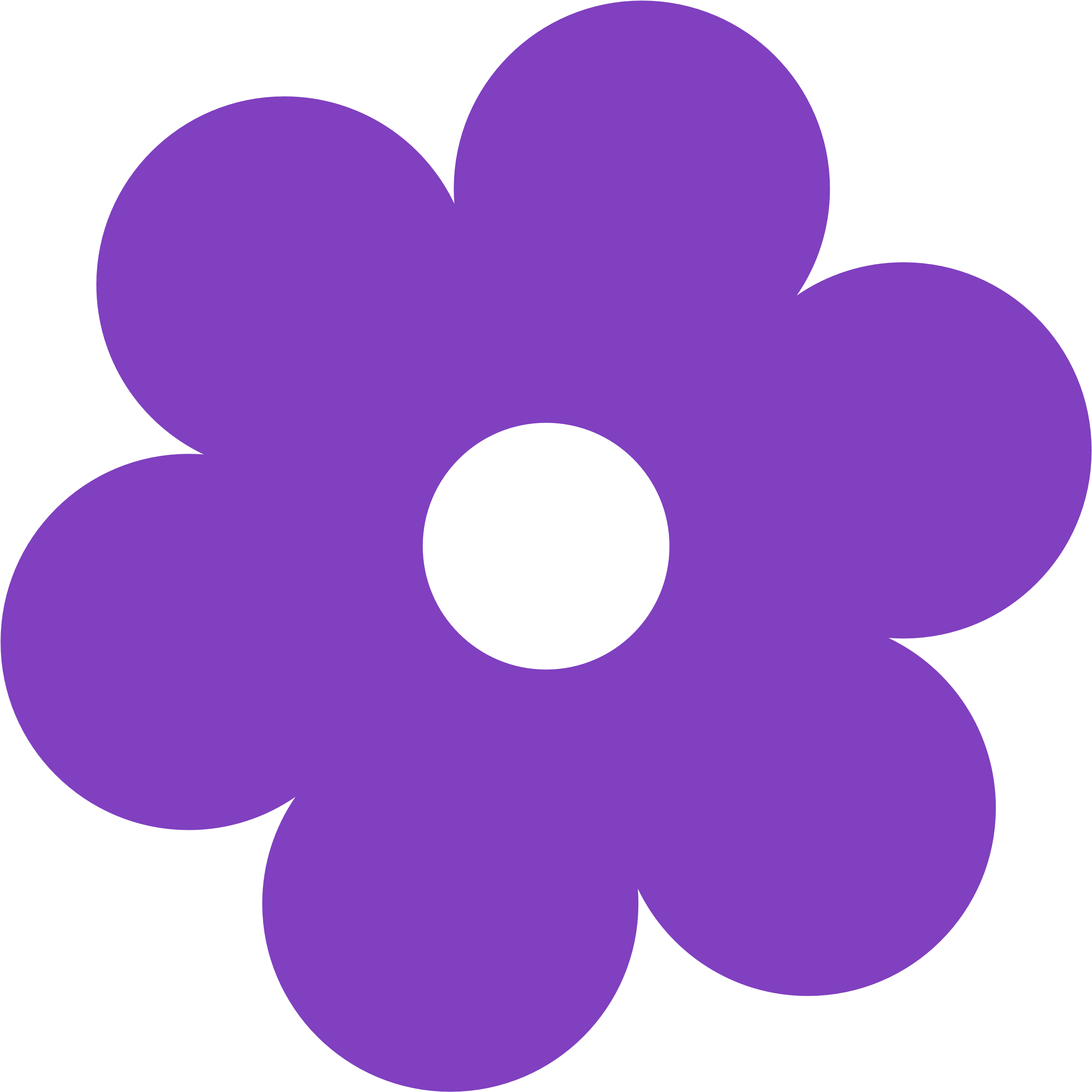 Spring Flowers Clip Art - Purple Flower Clipart (2555x2533)