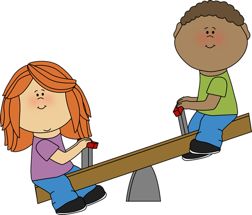 Kids On A Teeter Totter - Kids On A Teeter Totter (500x428)