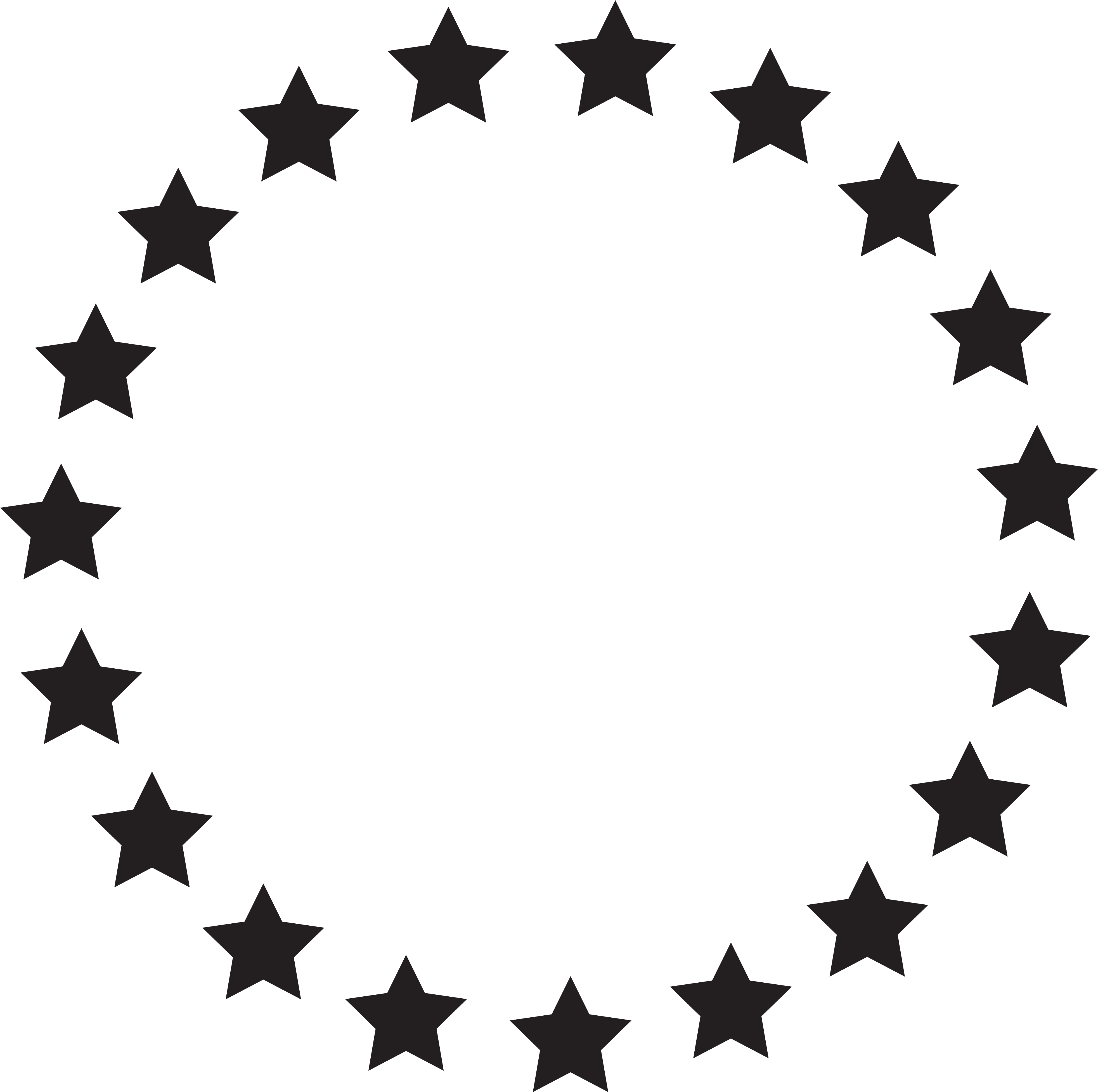 Download File - Circle Of Stars Png (4000x4000)