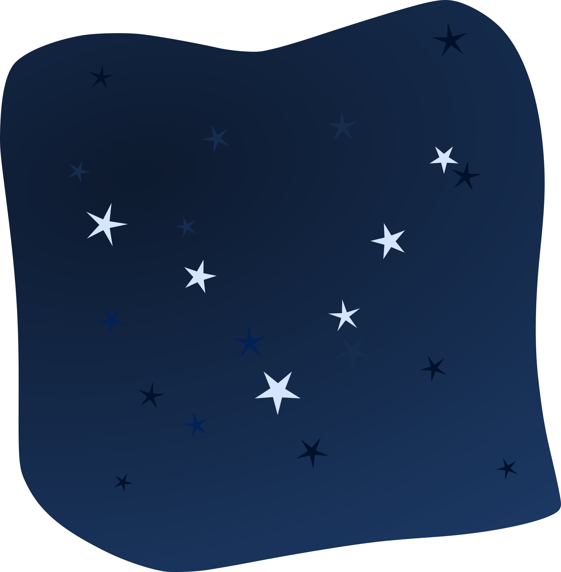 Night Stars Clip Art - Stars Clipart In The Night Sky (2353x2400)