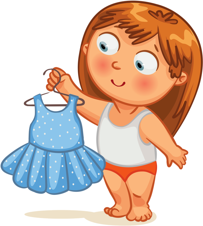 Get Dressed Clipart Clip Art Kid Getting Dressed Clock - Get Dressed Clipart (747x800)