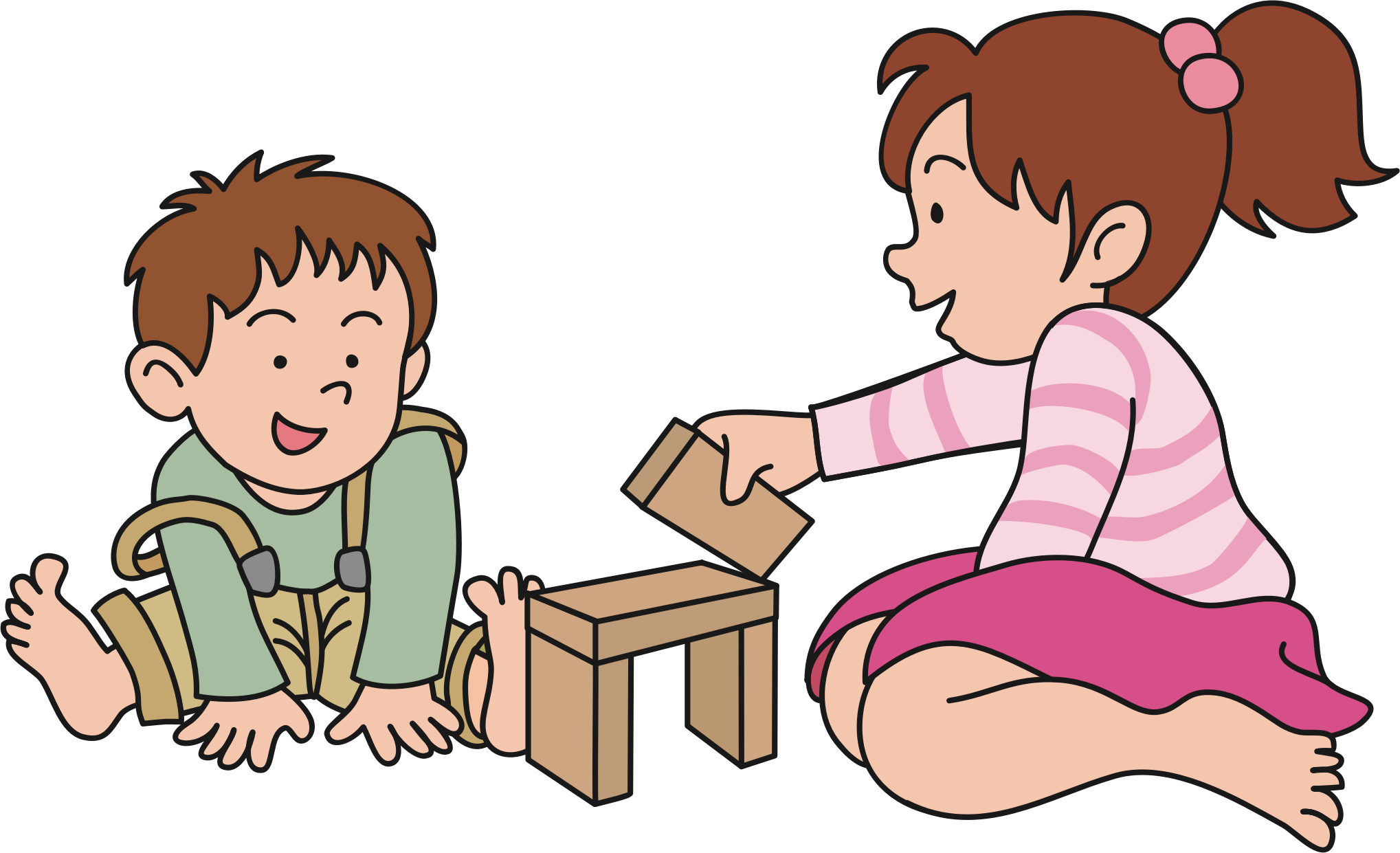 Clipart Children Playing - Play Clipart Png (2037x1241)