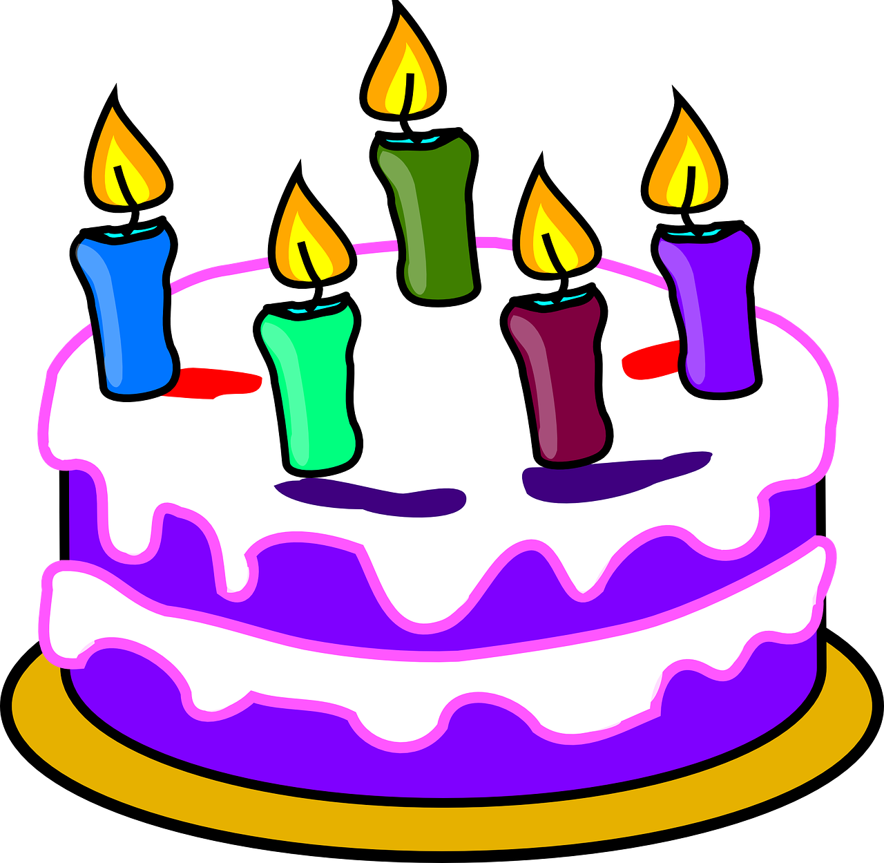 Birthday Clip Art - Cake Clipart Transparent Background (1280x1249)