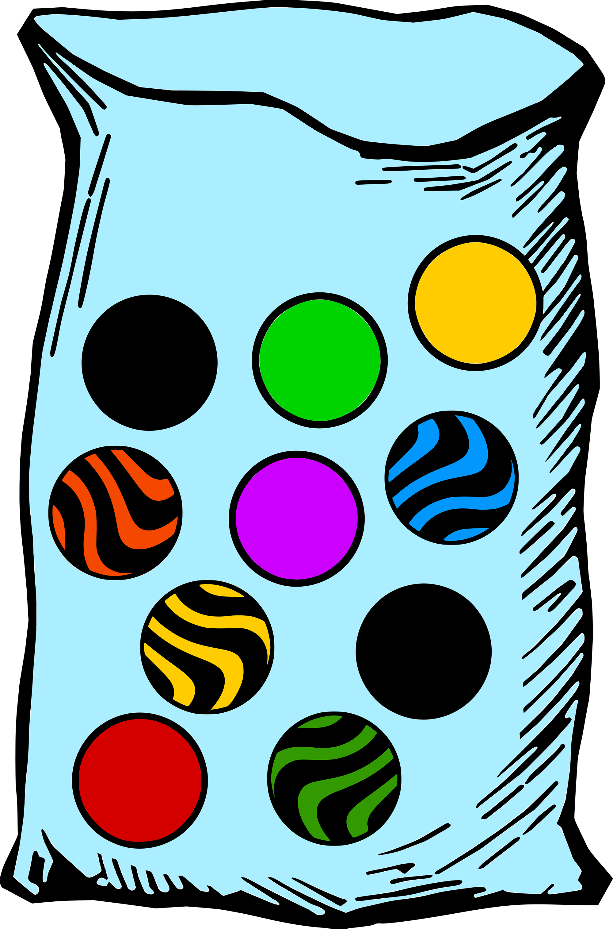 Download Free Clip Art Children's Marbles - Bag Of Ten Marbles (2000x3028)