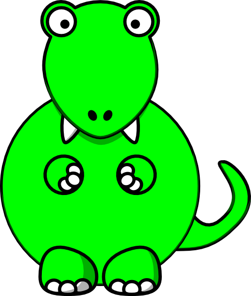 Baby Dinosaur Clipart Outline - My Dinosaur Farts [book] (504x595)