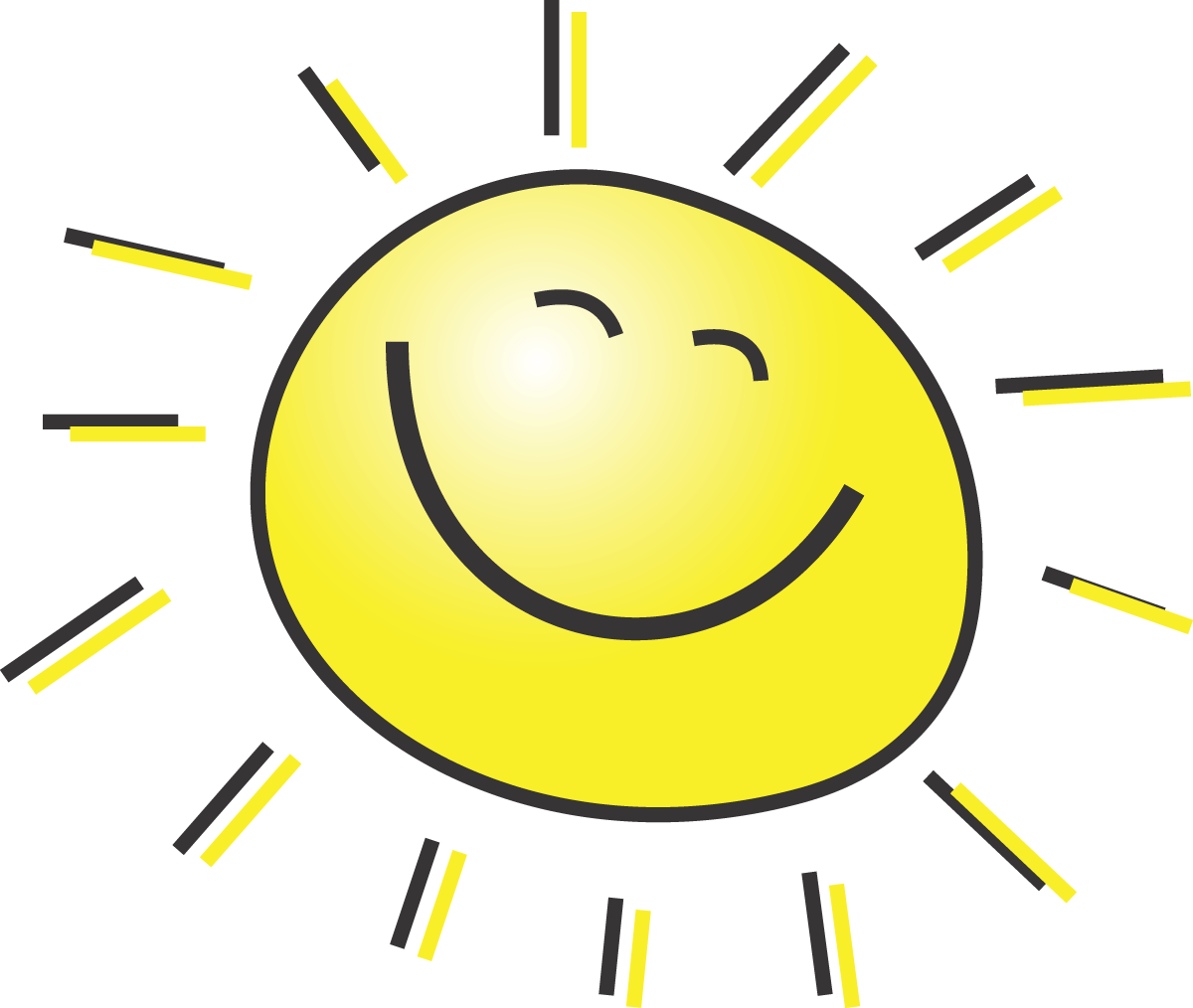 Free Summer Clipart Illustration Of A Happy Smiling - Summer Clipart (1200x1014)