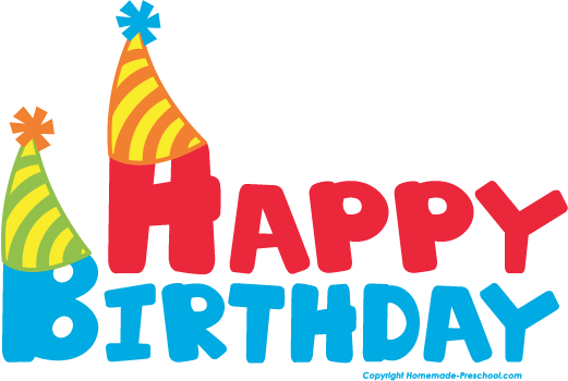 Free Happy Birthday Clipart - Happy Birthday Clipart Transparent (521x350)