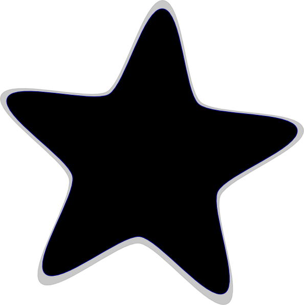 Star Black And White Large Star Clip Art Black And - Star Cliparts Black And White (1024x1024)