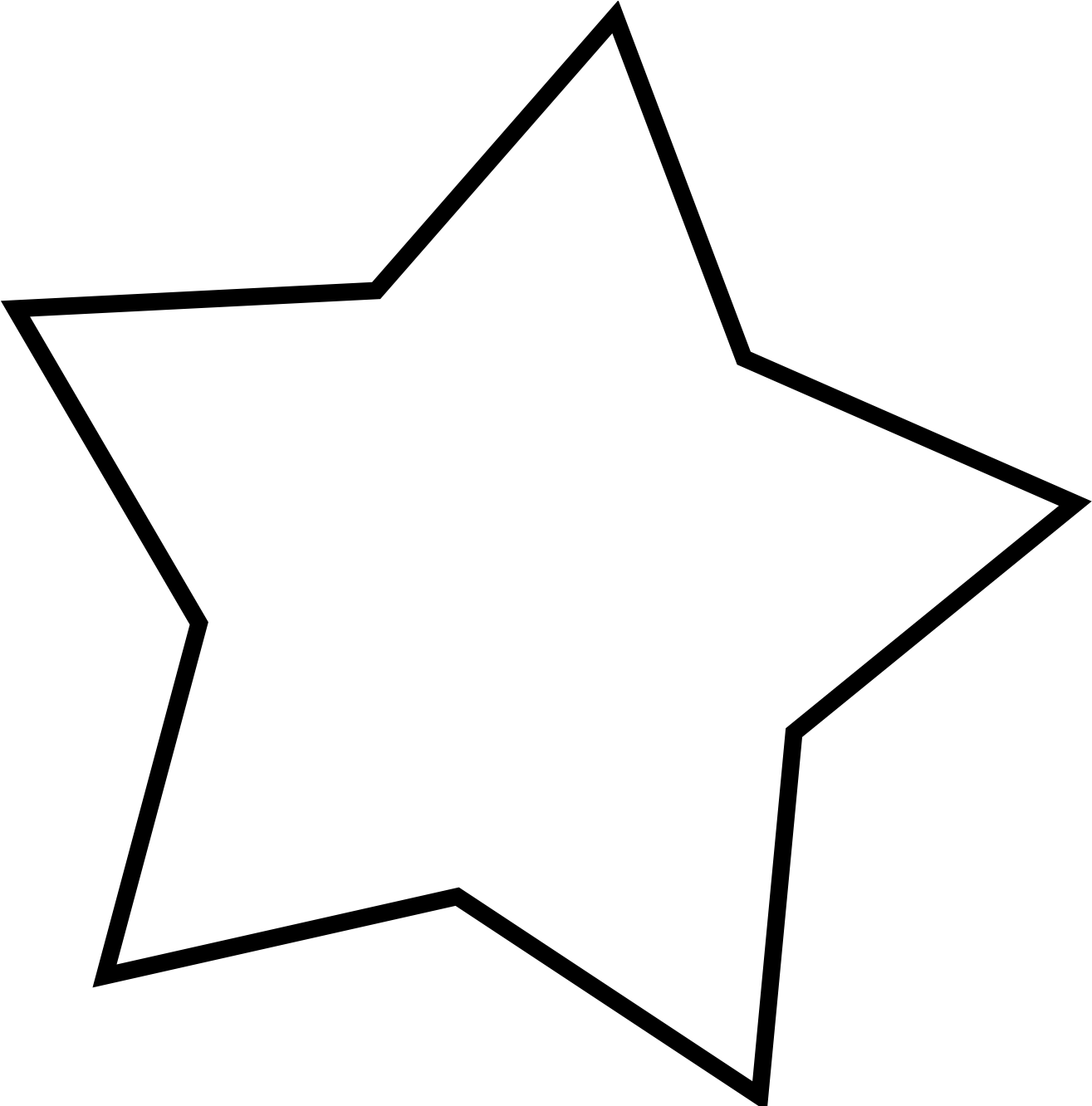 Free White Star Png - Clip Art (1331x1331)