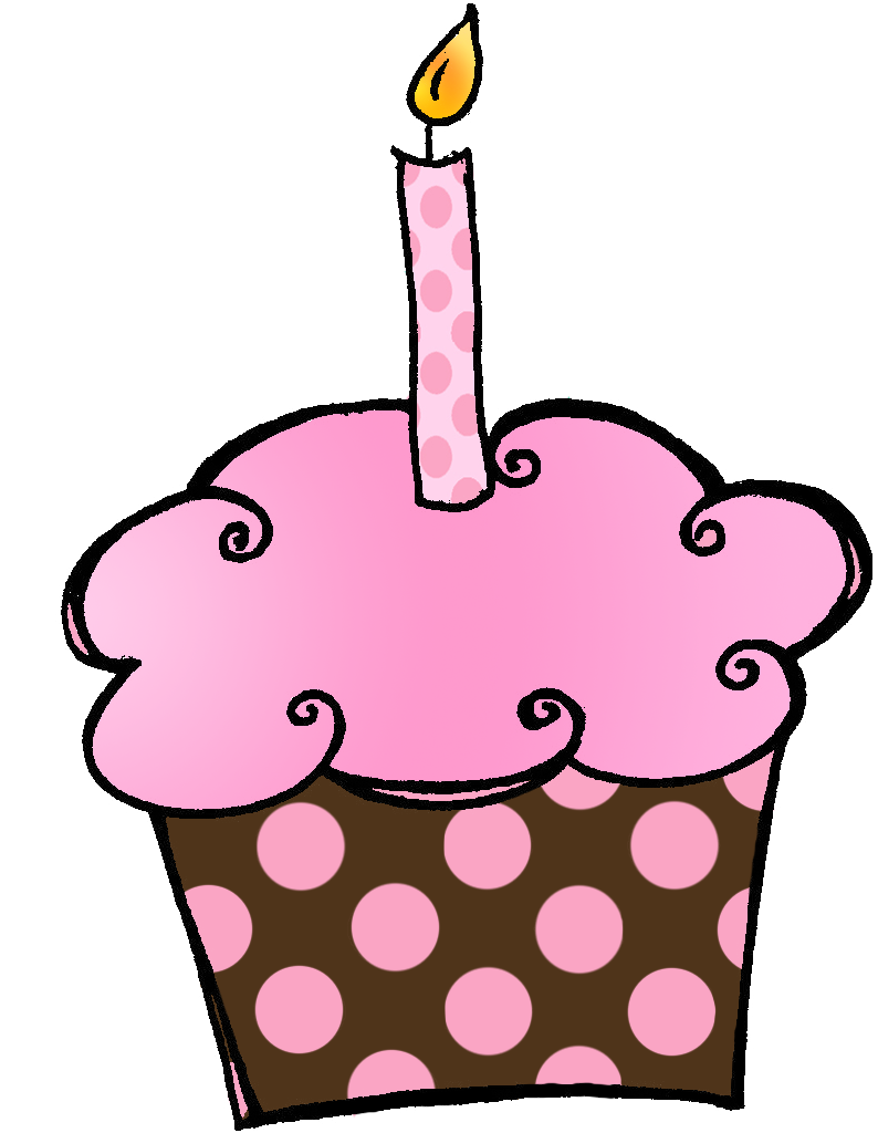 8th Birthday Cake Happy Birthday Clip Art Clip 2 Image - Pink Cupcake Birthday Clipart (823x1079)