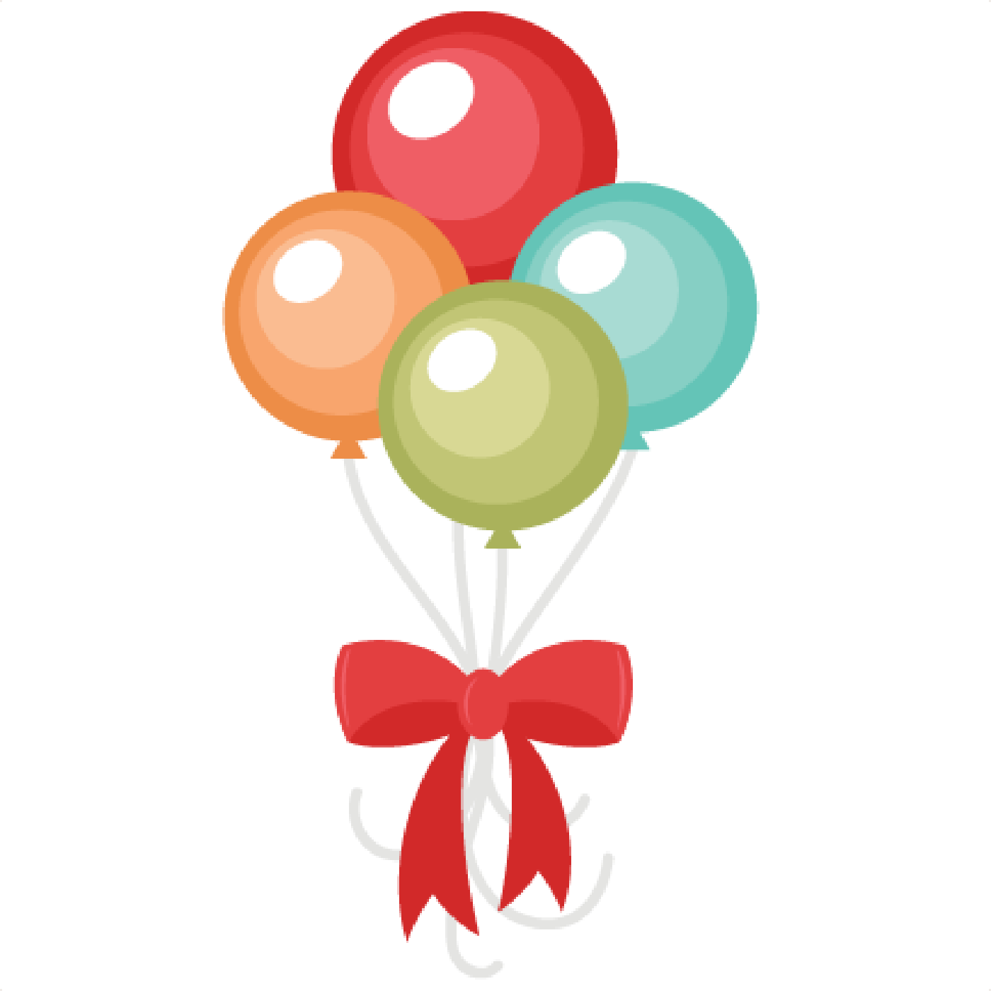 Happy Birthday Clip Art - Cute Balloon Clipart (1400x1400)