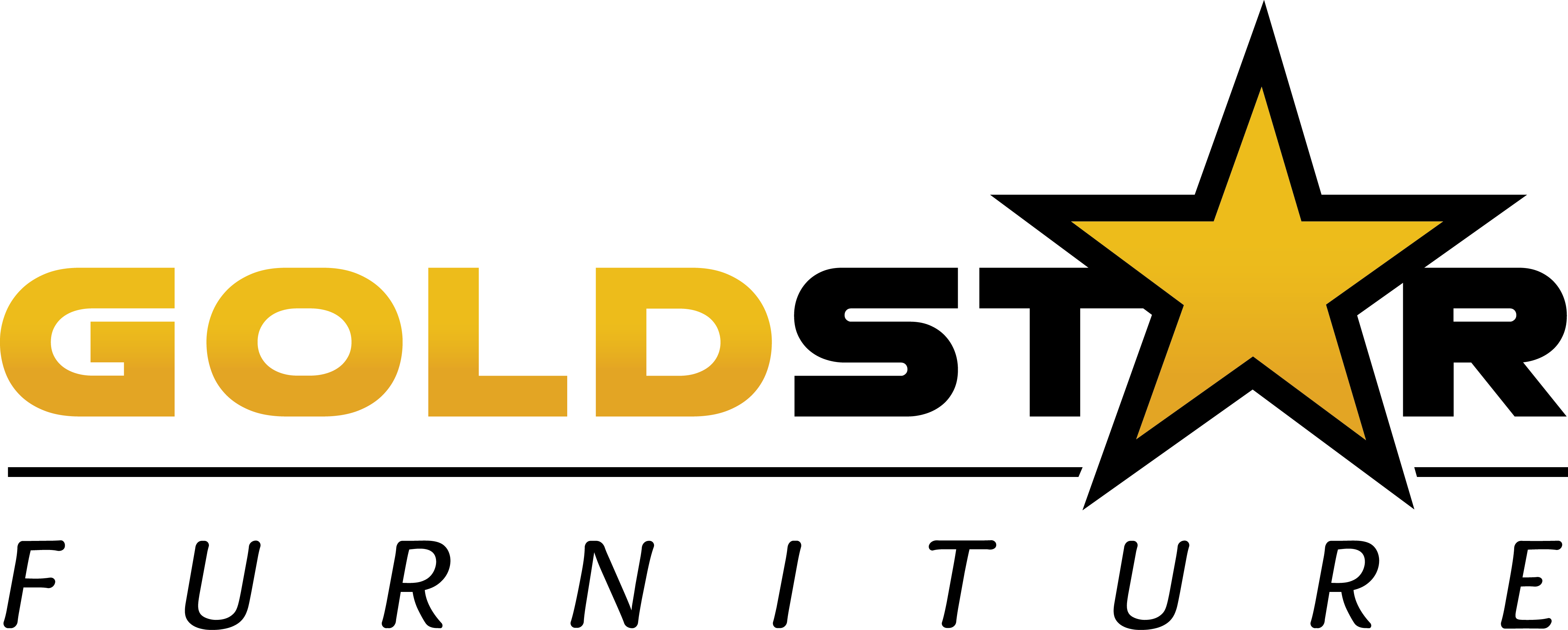 Living Rooms - Logo Gold Star (4481x1803)