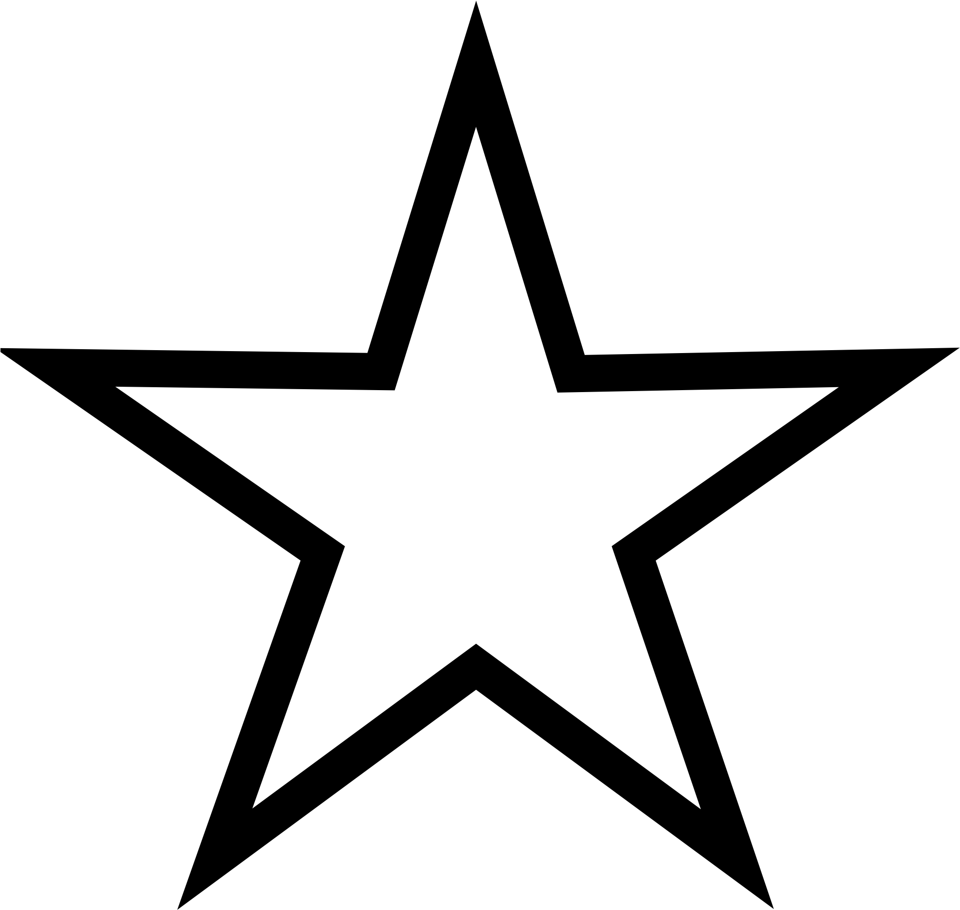 Star Black And White Shooting Star Clip Art Black And - Star Vector (1979x1962)