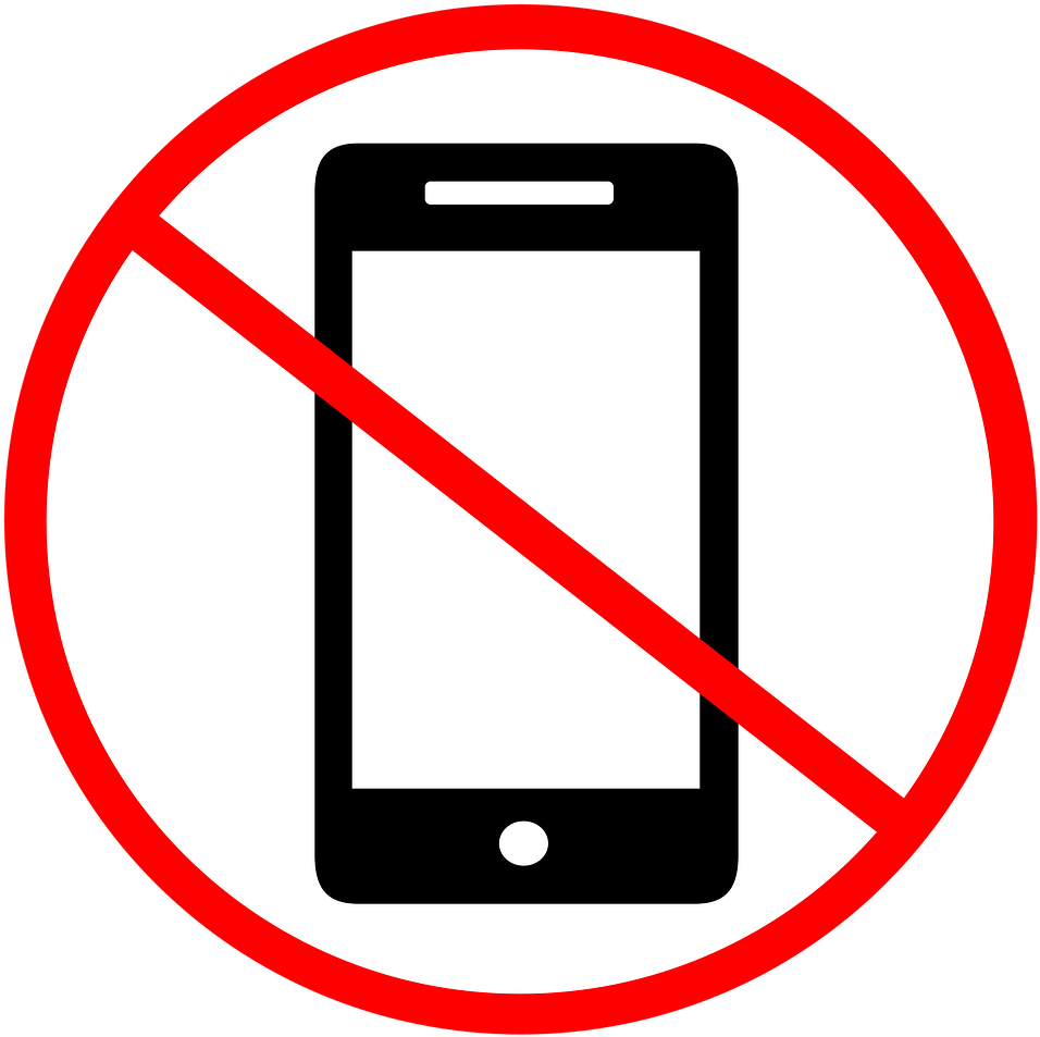 No Cell Phone Clip Art No Phone Cell Free Image On - Phone With Line Through (1024x1024)