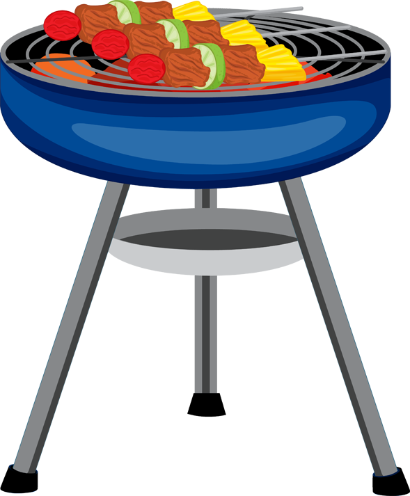 Grill Clipart (589x713)