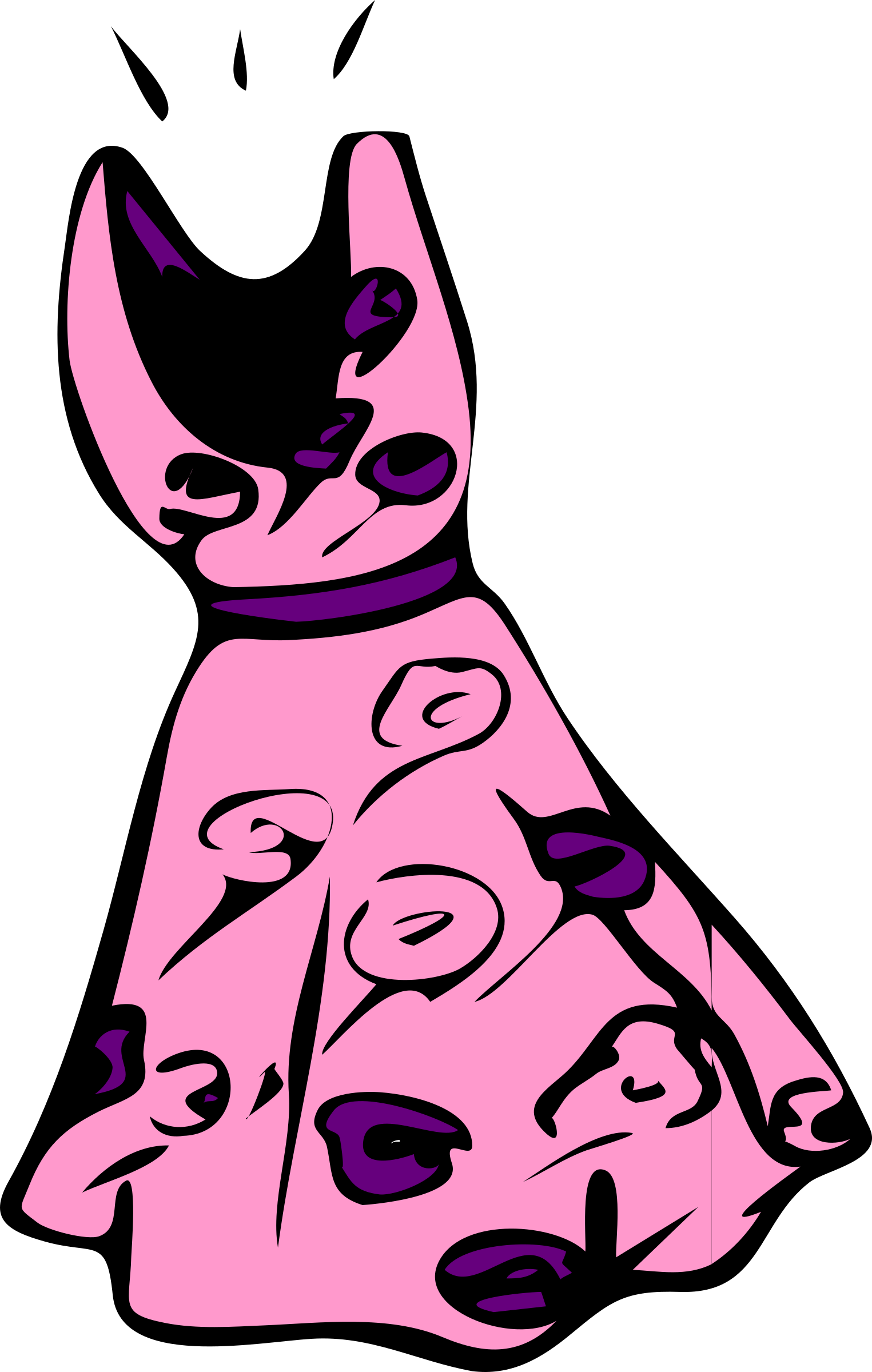 Girls Dress Clipart Digital Dress Clip Art Flower Girl - Clothes Clip Art (1525x2400)