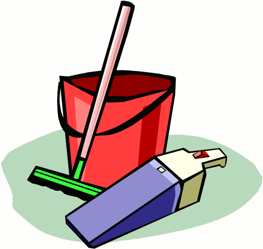Free Clip Art Children Chores Clipart Images - Cleaning Supplies Clip Art (512x484)