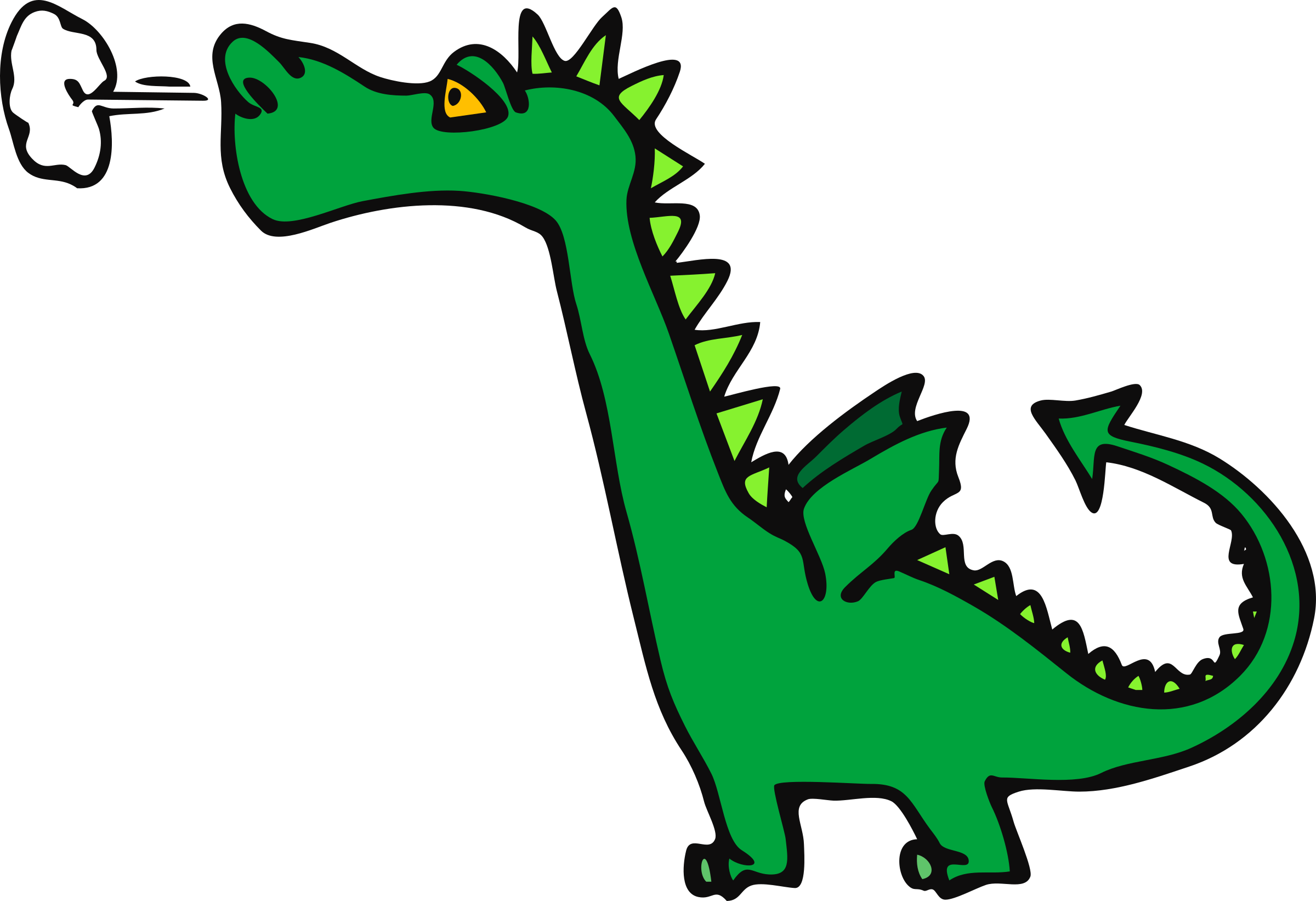 Astounding Design Dragon Clip Art Free Clipart Architetto - Dragon Clip Art Free (2400x1643)