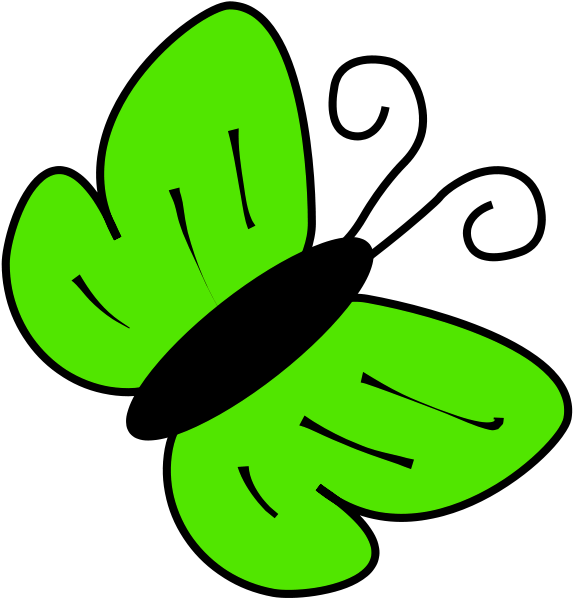 Green Butterfly Clip Art Clipart Butterfly Clip Art - Green Butterfly Clipart (575x600)