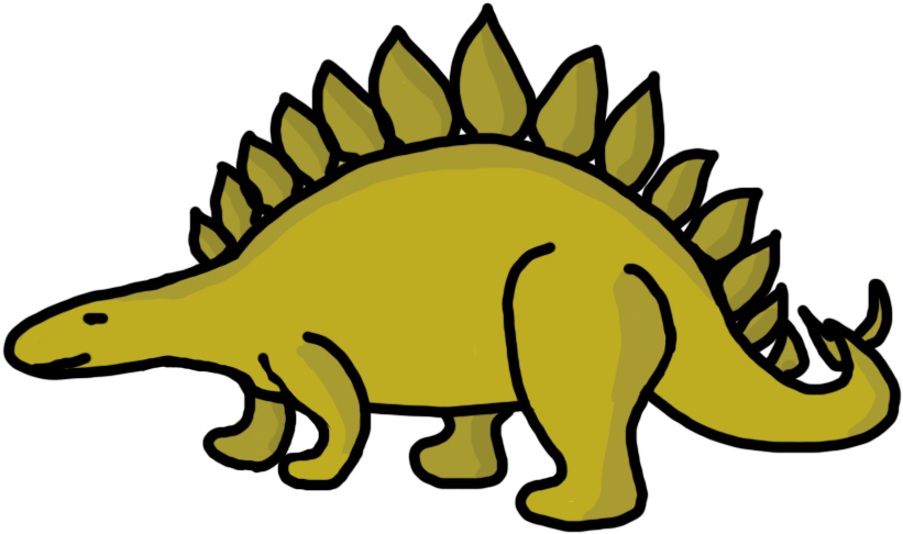 Dinosaur Clip Art Stegosaurus - Dinosaur Clipart (1100x900)