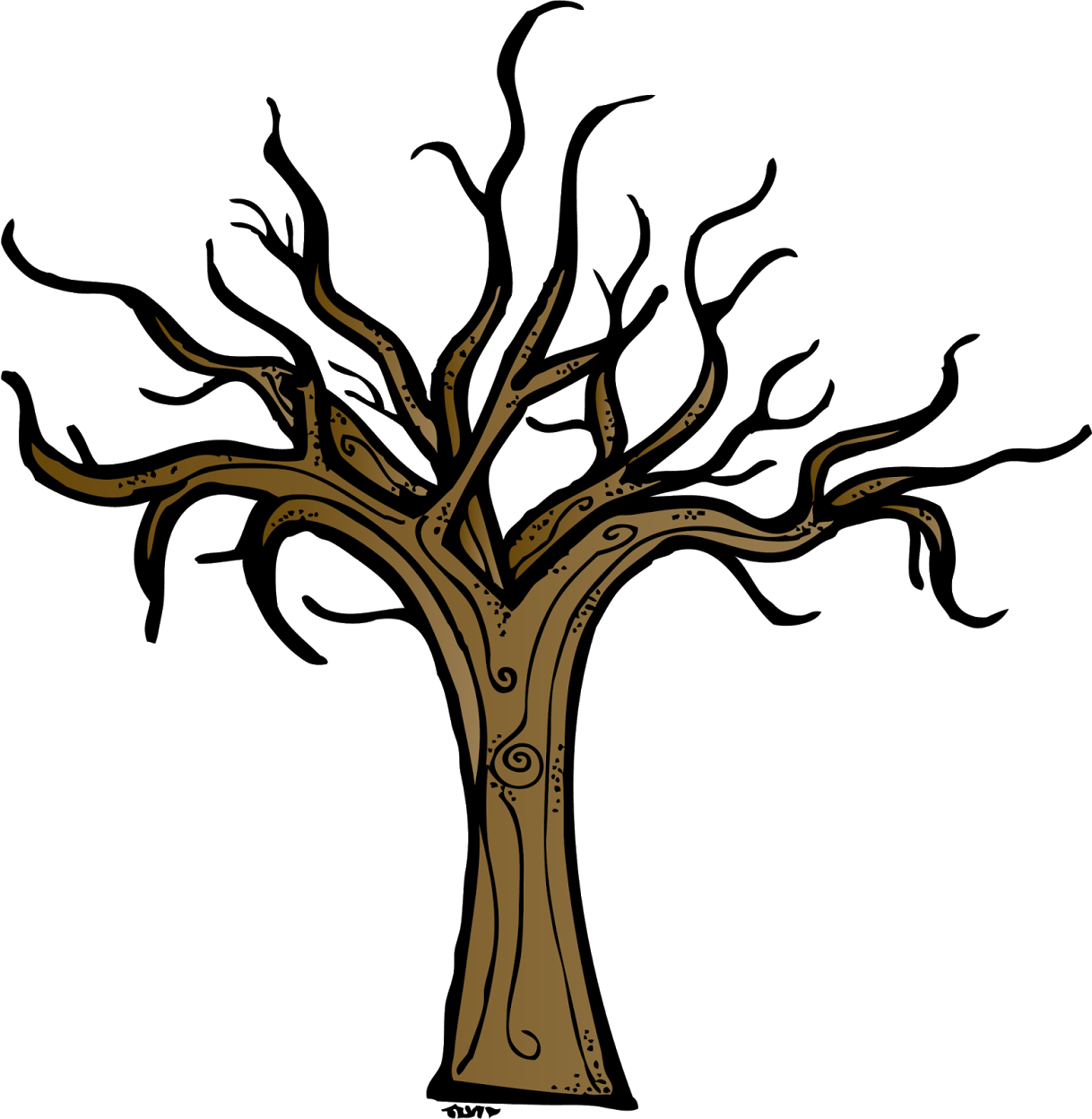 Brown Bare Tree Clip Art - Brown Bare Tree Clip Art (1218x1248)