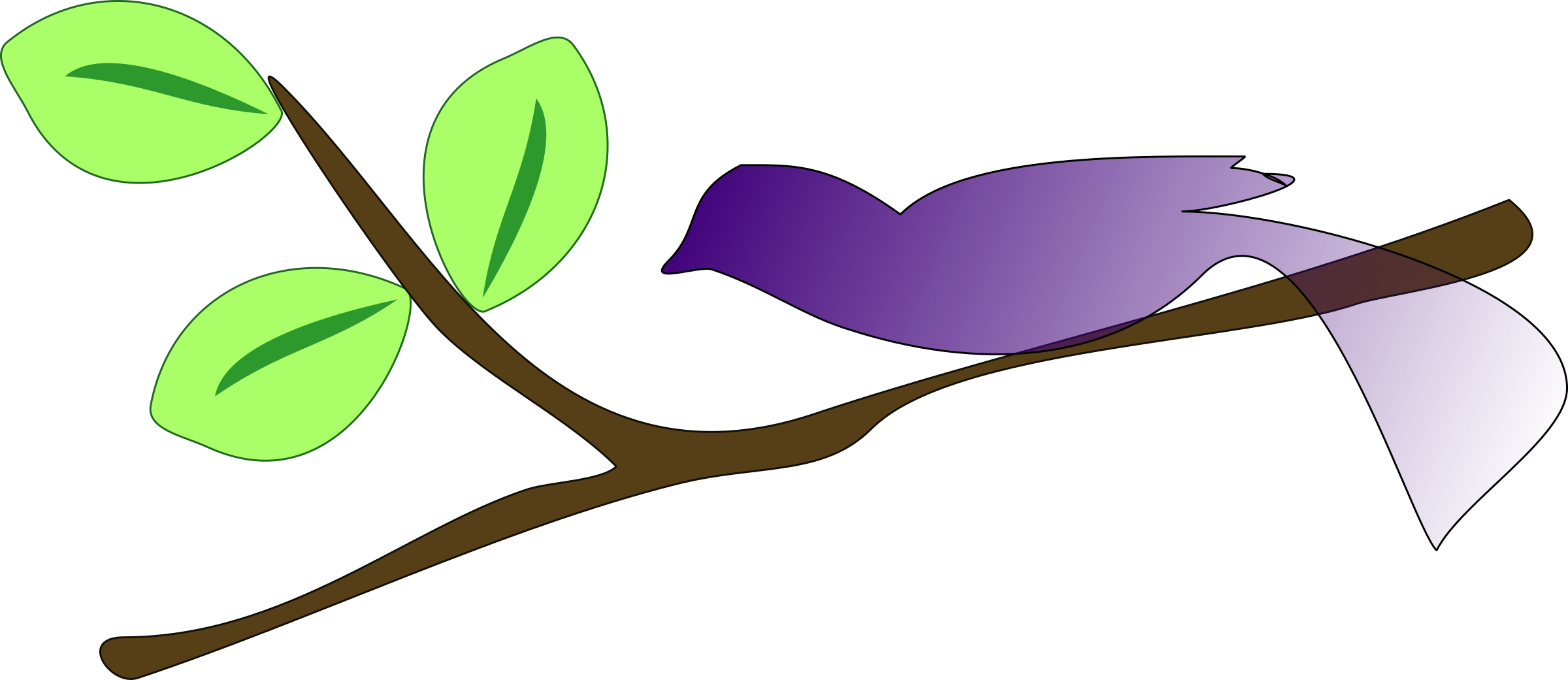 Fall - Tree - Branch - Clipart - Fall - Tree - Branch - Clipart (2400x1041)