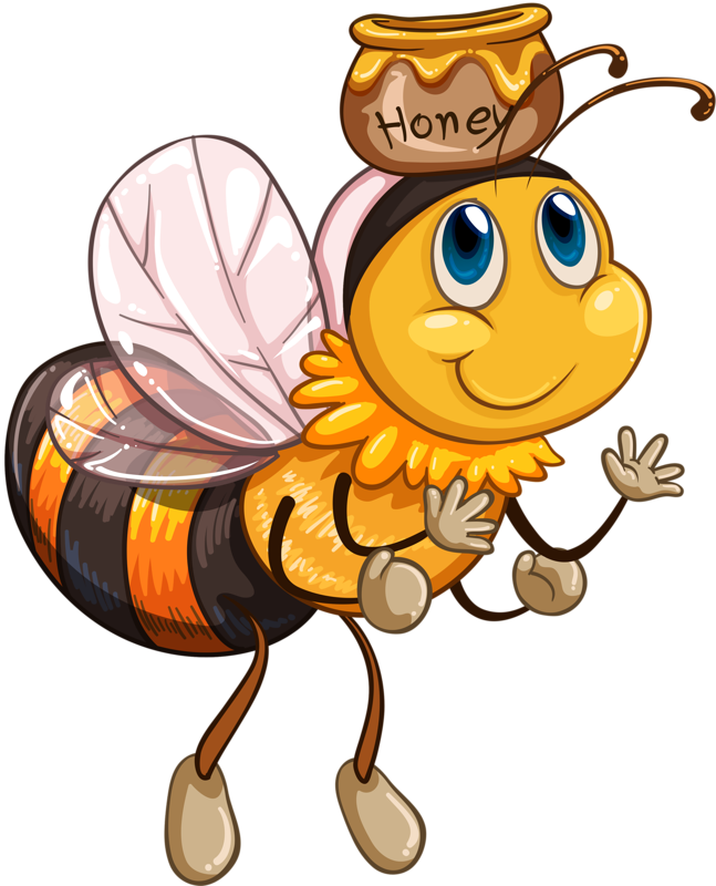 Bees - Girl Honey Bee Clip Art (647x800)