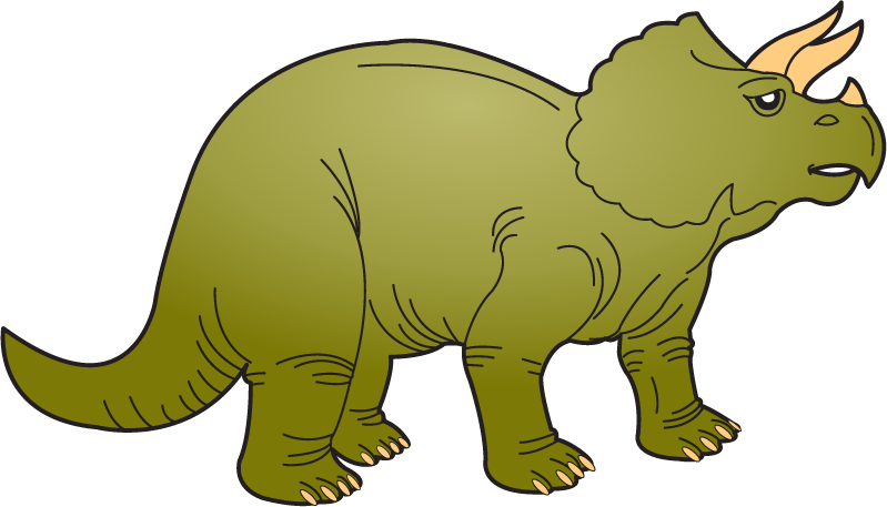 Triceratops Clipart - Color Is A Triceratops (799x457)