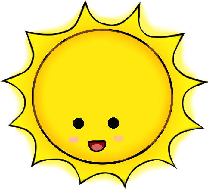 Pictures Of The Sun Shining - Sol Kawaii (724x656)