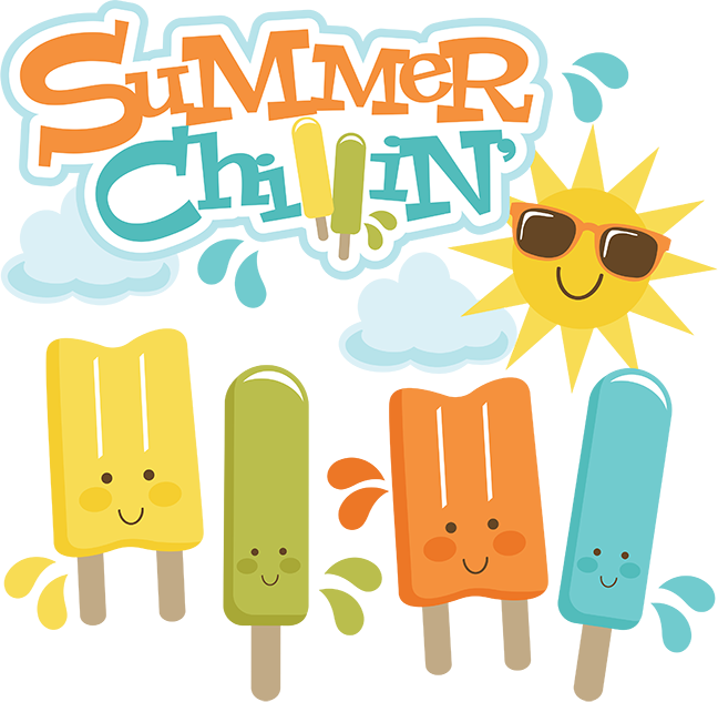Summer Chillin' Svg Cut Files For Scrapbooking Popsicle - Summer Clip Art Cute (648x633)