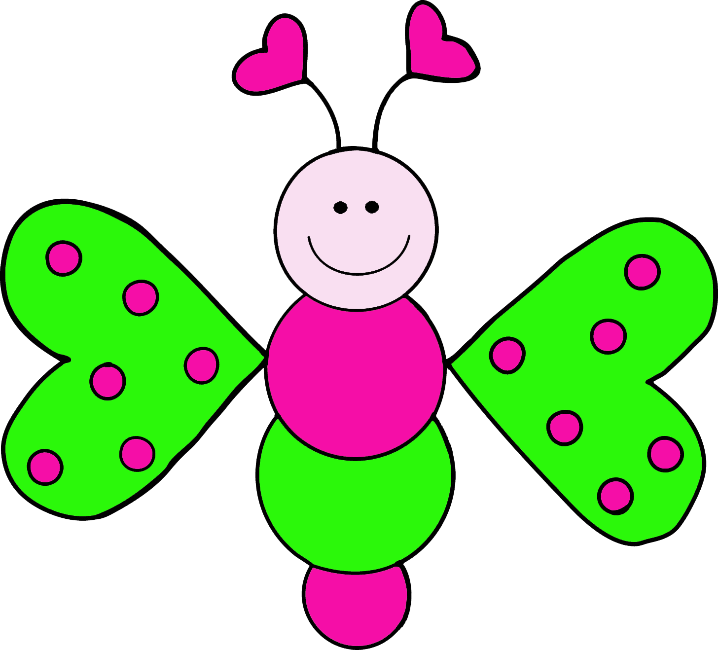 Granny Goes To School - Cute Insect Clipart (1456x1318)