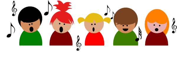 Creative Inspiration Free Clip Art Singing People Cliparts - Children Singing Clipart (600x211)