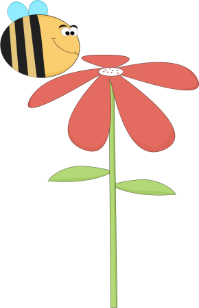 Funny Bee Smelling A Flower - Birthday Wishes Granddaughter 5 (290x450)