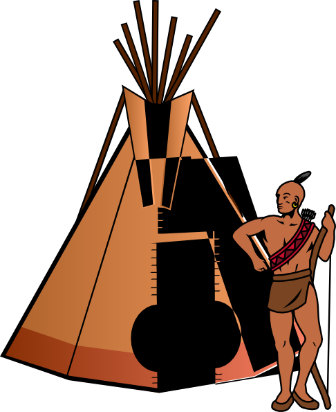Native American Teepee Clipart (1045x1280)