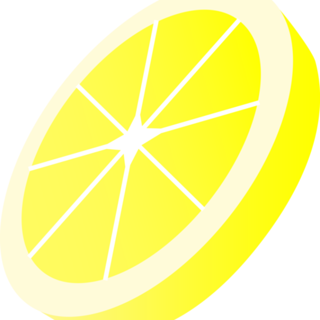 Lemon Slice Clip Art Round Yellow Lemon Slice Free - Clip Art (1024x1024)