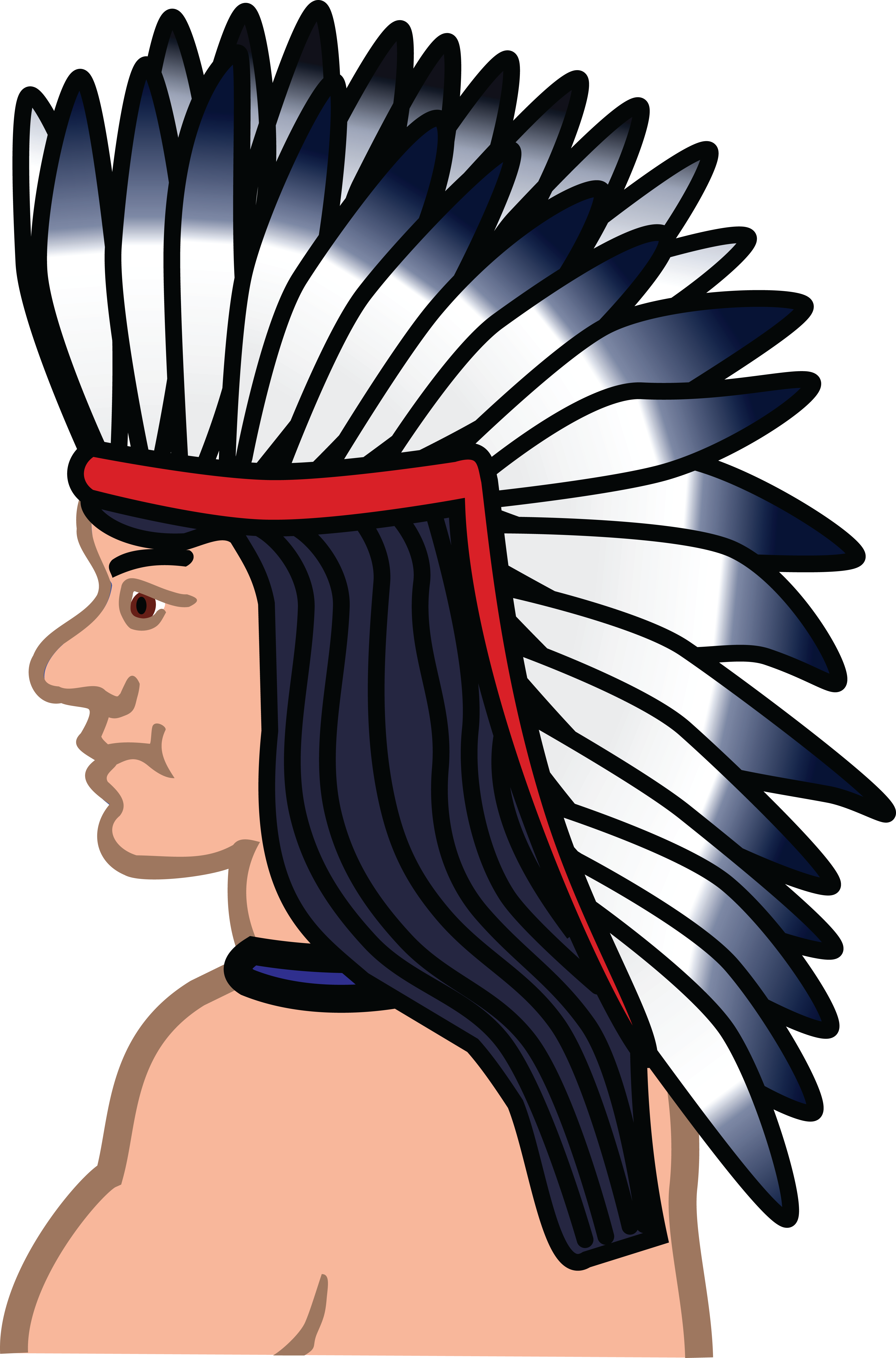 Free Clipart Of A Native American Indian - Png Native American Icon (4000x6060)