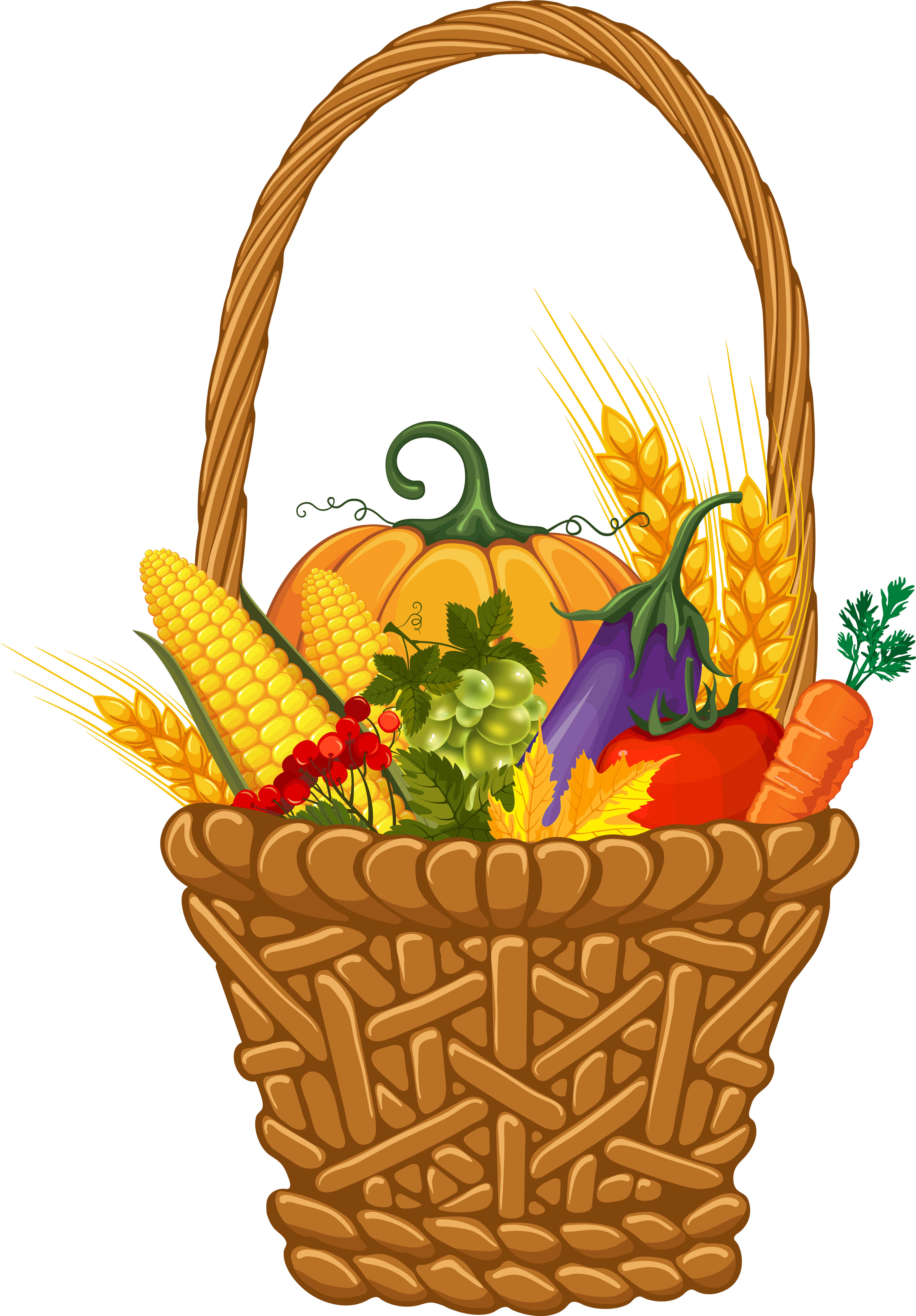 Fall Harvest Basket Png Clipart Image - Fall Harvest Png (4120x5826)