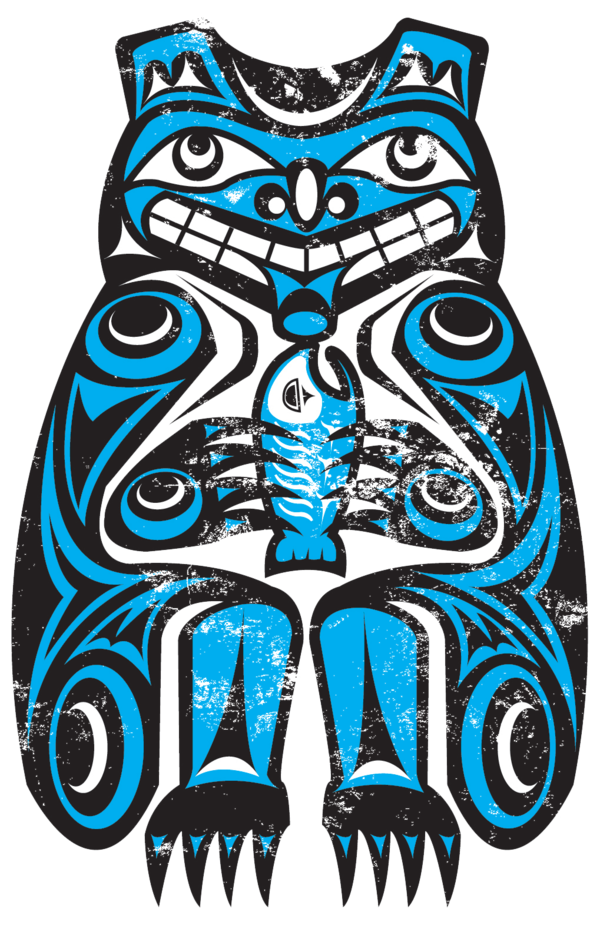 Northwest Nativeam Orca By Thescallywag On Clipart - Native American Bear (600x925)