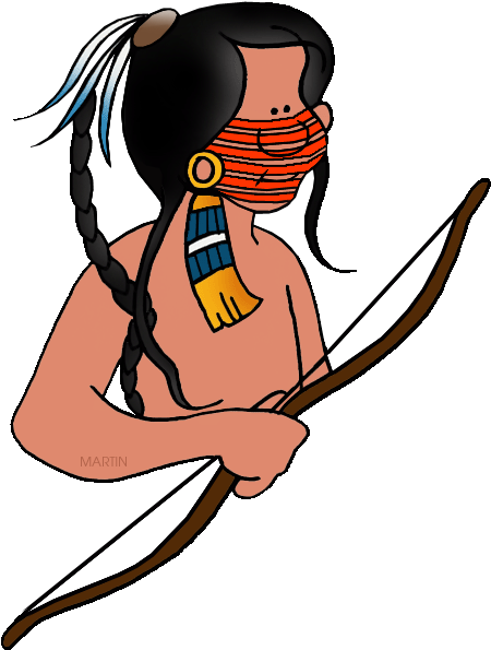 Sioux Man - Plain Indians Clipart (496x648)