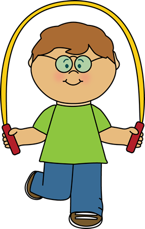Kid - Jumping Rope Clip Art (286x450)