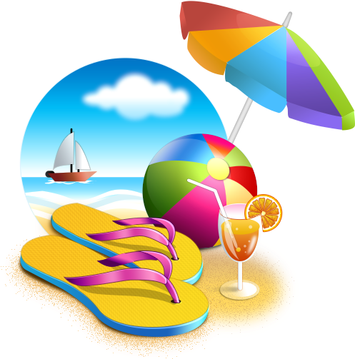Vacation Clipart Transparent - Beach Png (512x512)
