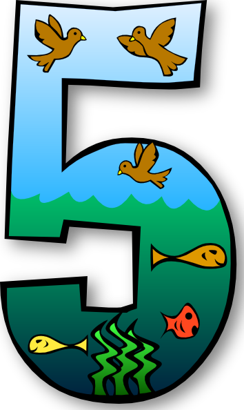 Creation Clip Art - Day Five Of Creation (354x594)