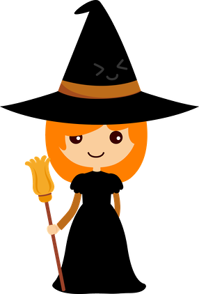 Halloween Witch Clip Art - Witch Clipart (286x422)