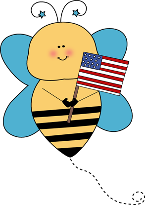 Bee Flag Holder - Flag Holder Clipart (293x415)