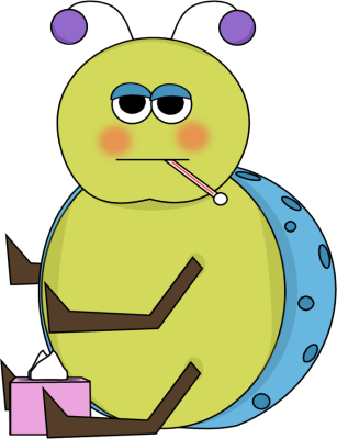 Flu Bug Clip Art - Stomach Bug Clip Art (307x400)
