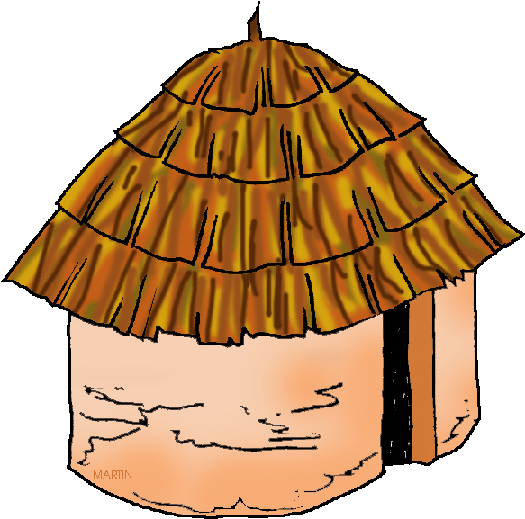 Southeast Woodland Chickasaw House - Olden Times Houses (648x646)