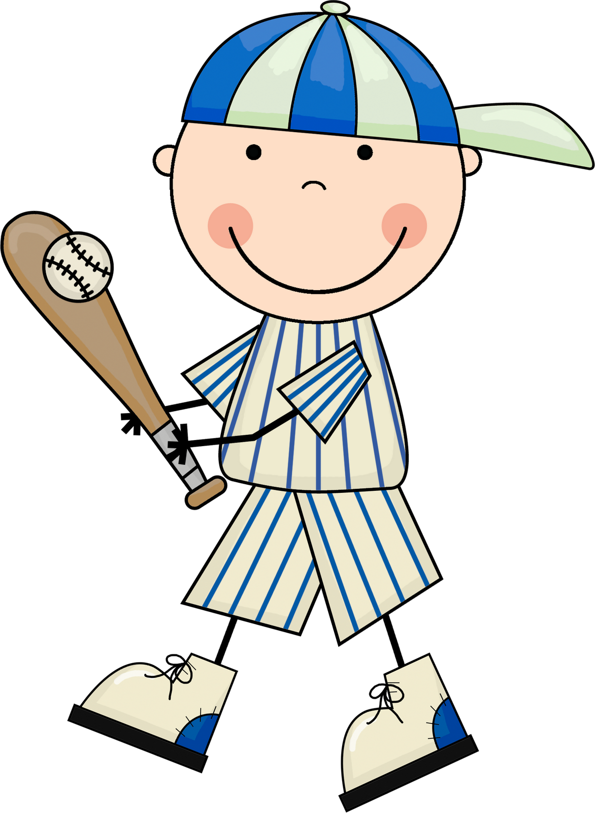 Baseball Pictures Clip Art - Baseball Kid Clipart (1172x1600)