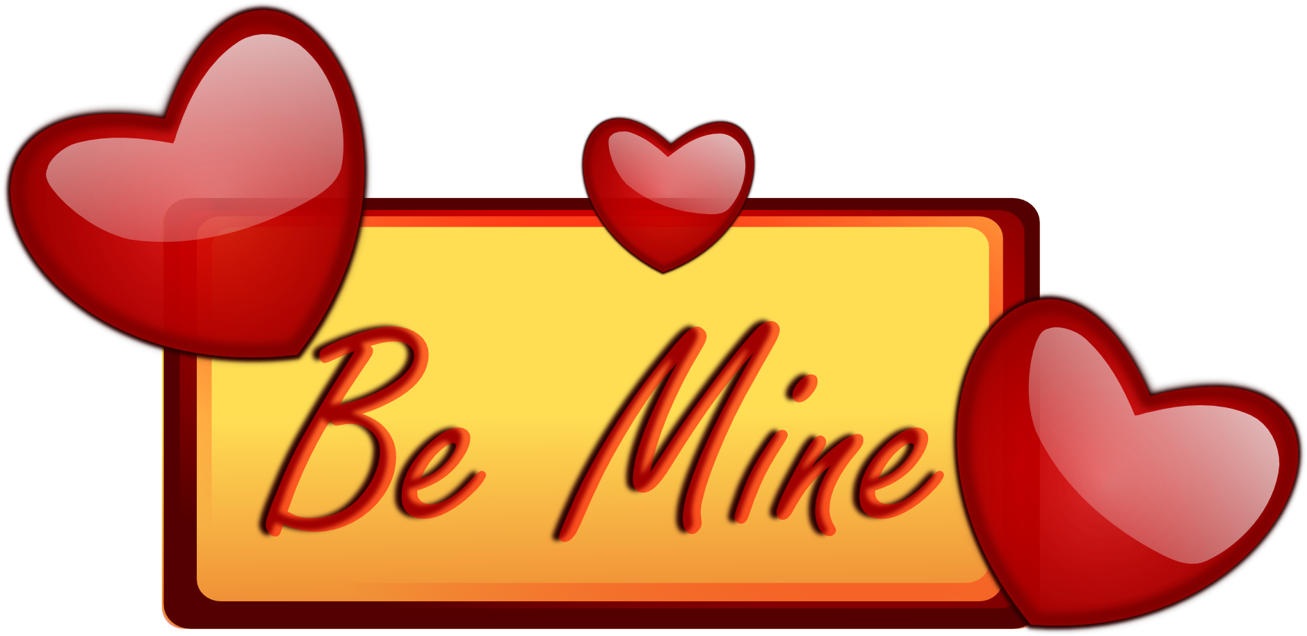 Love Hearts Clip Art - Love Clip Arts (2000x972)