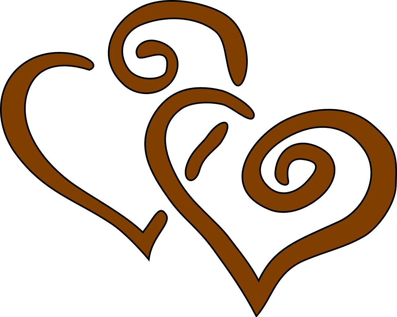 Free Vector Graphic - Hearts Clip Art (1280x1024)