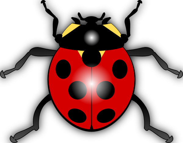 Free Vector Jilagan Ladybug Clip Art - Animated Picture Of A Ladybug (600x468)